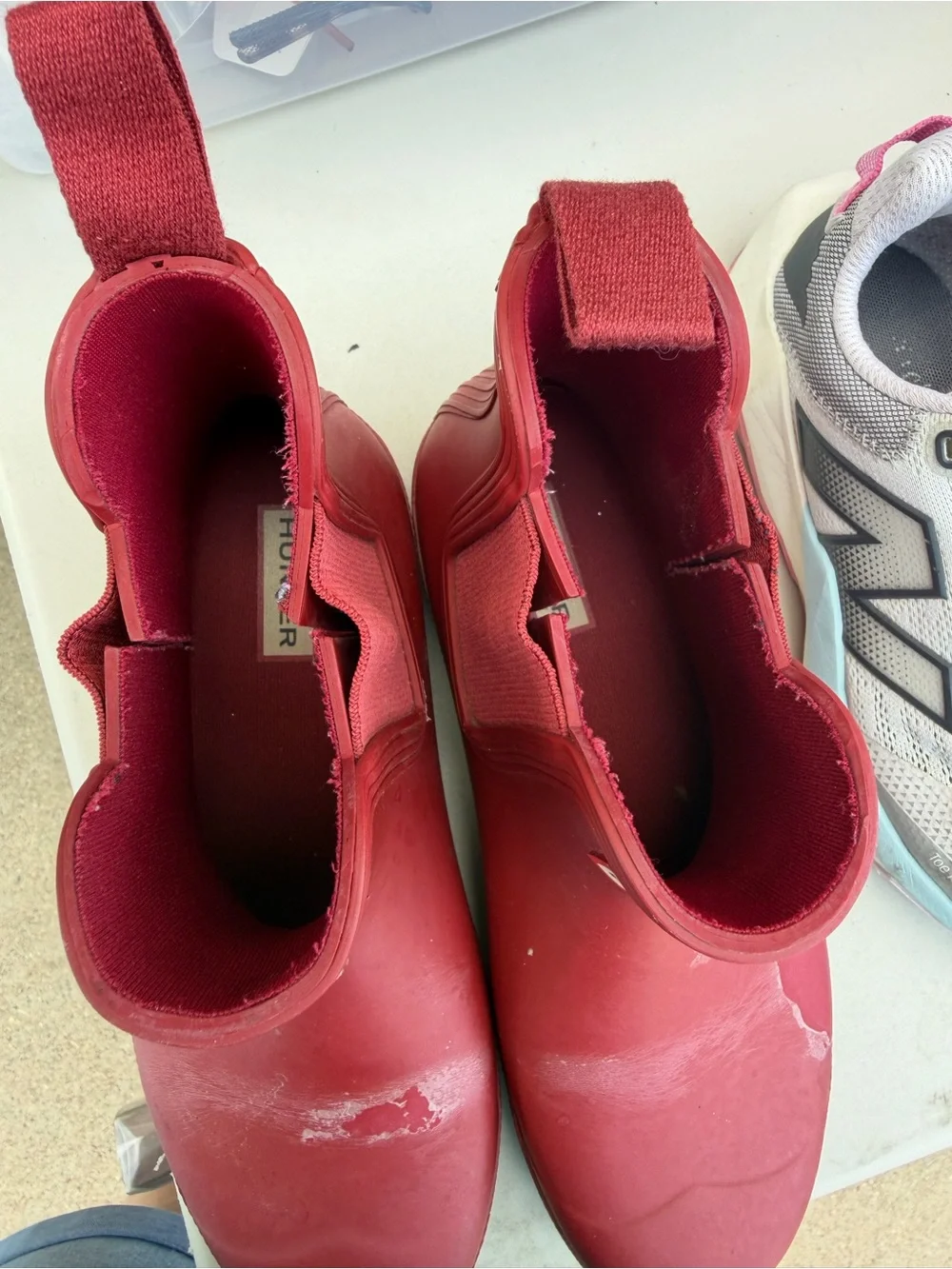 Hunter Red Ankle Rain Boots